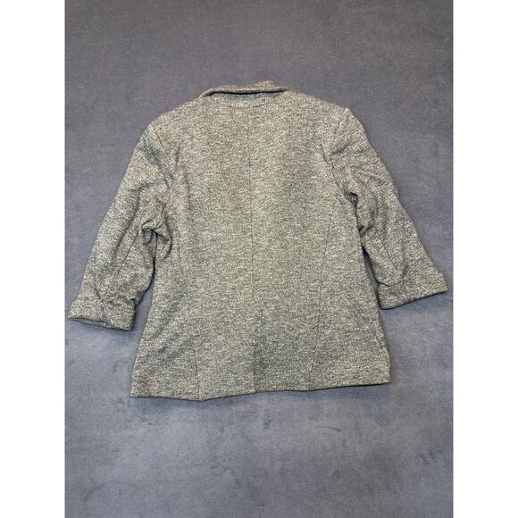 Lauren Conrad Blazer Heather Grey 3/4 Sleeves Size 8 - Picture 8 of 8